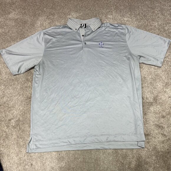 Footjoy Polo Men's Size XL Short Sleeve Gray Embroidered - Picture 1 of 14